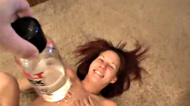 Cock sucking slut takes dick