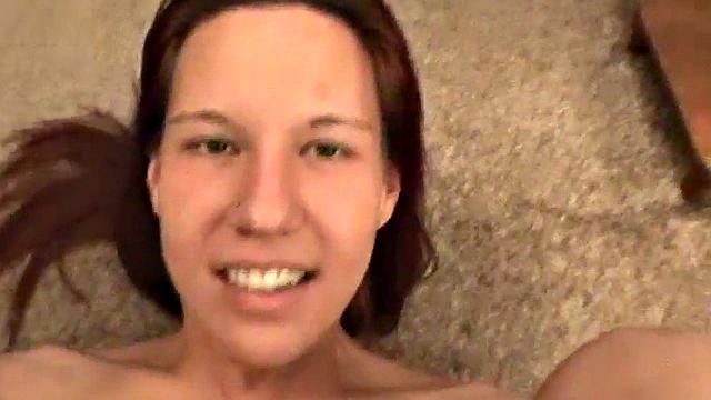 Cock sucking slut takes dick