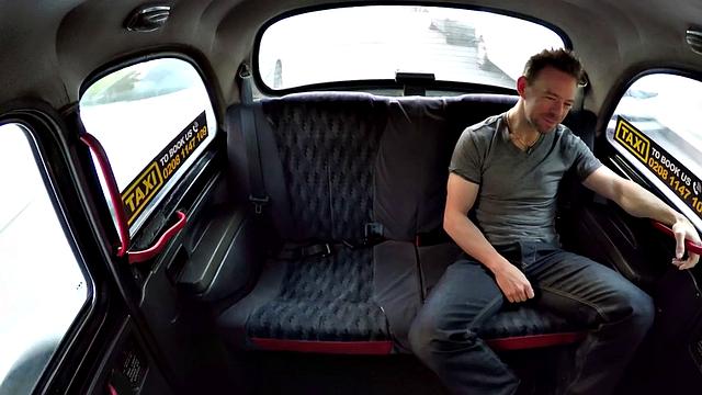 Watch this tattooed blonde taxi driver get her tight pussy drilled by her horny passenger