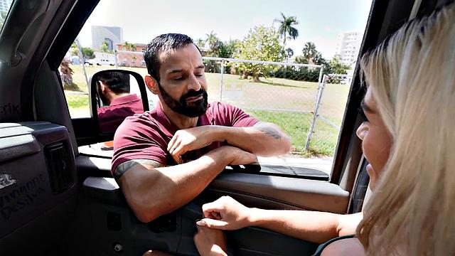 Fooled amateur jock fucks gay stud in outdoor van