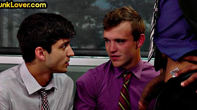 White workers barebacked in office 3some by Black boss