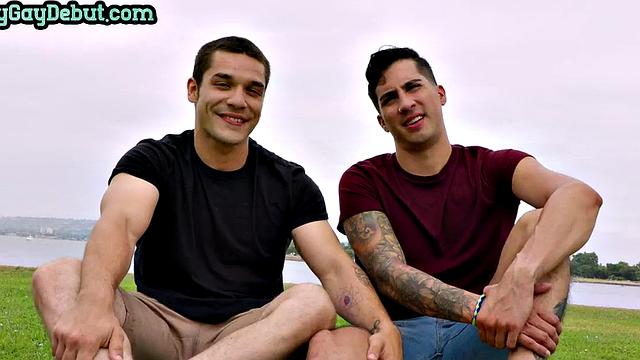 Barebacked debut stud by top stud with hairy chests