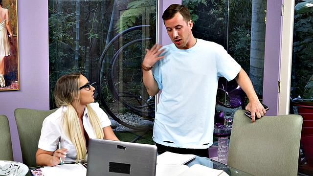 Watch as Bad Tutor gets down and dirty with his tattooed pussy in multiple positions