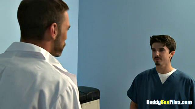 Cock Crazed In The Doc's Office - Joe Parker, Mike Chambrrs, Austin Ryan, Devin Moss, Sailor