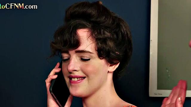 CFNM British babes give group handjob to lucky guy