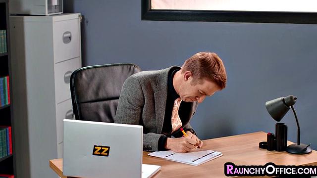 Stockings beauty smashed by boss