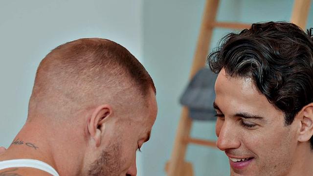 Athletic amateur assfucking in gym after workout