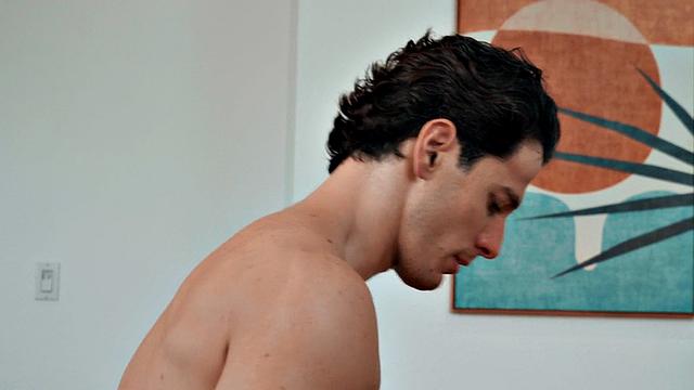 Athletic amateur assfucking in gym after workout