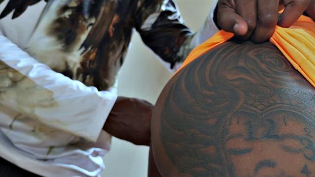 Headbandit with fine tip loves throating big BBC king kreme