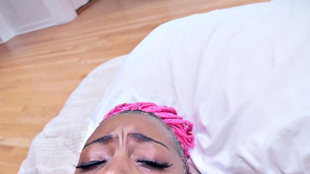 Headbandit with fine tip loves throating big BBC king kreme