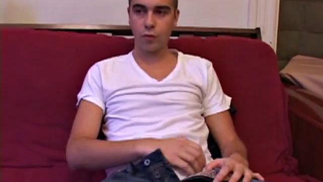 Super shooter Vincenzo is back for a hot solo session. After stripping out of his clothes, Vincenzo lubes his cock and starts stroking with determination.