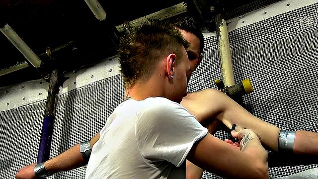 Feeding Aiden A Huge Cock - Aiden Jason &amp;amp; Reece Bentley