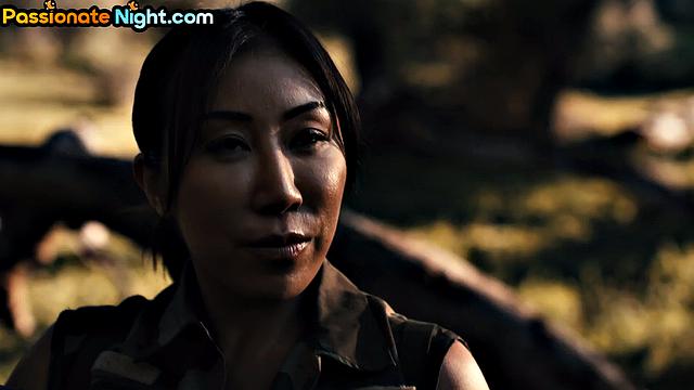 Stunning ebony pussyfucked 3some