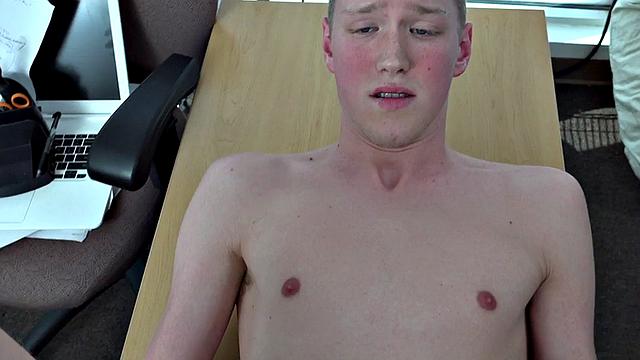 21yo amateur twink fucked in office POV by dom jock