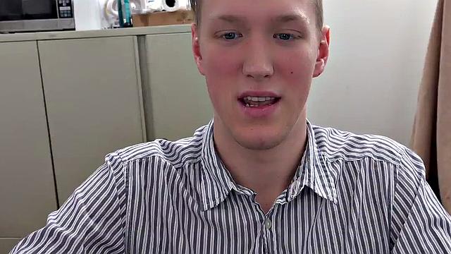 21yo amateur twink fucked in office POV by dom jock