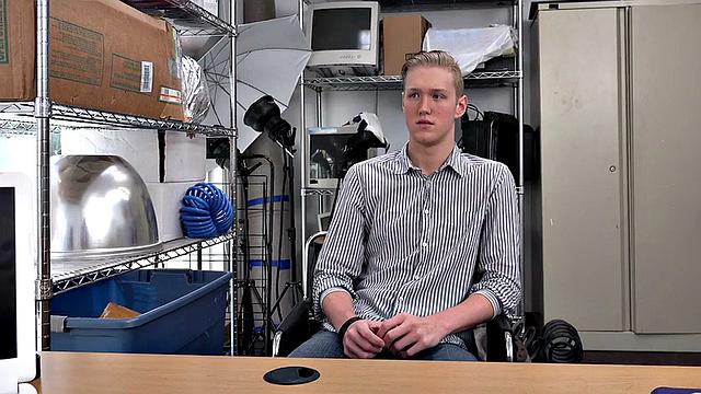 21yo amateur twink fucked in office POV by dom jock