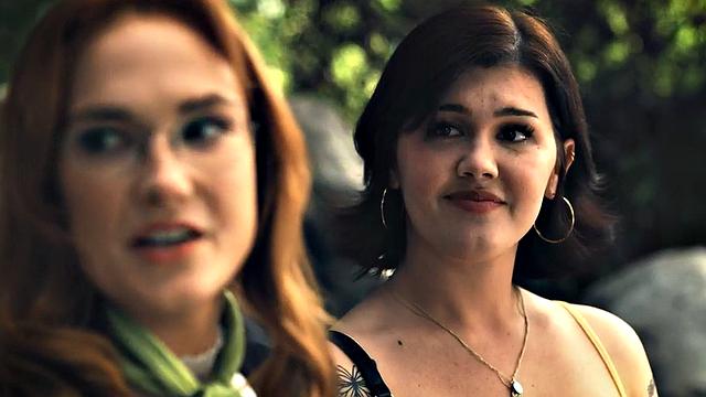 Tattooed trans seduces hairy female before eating her out