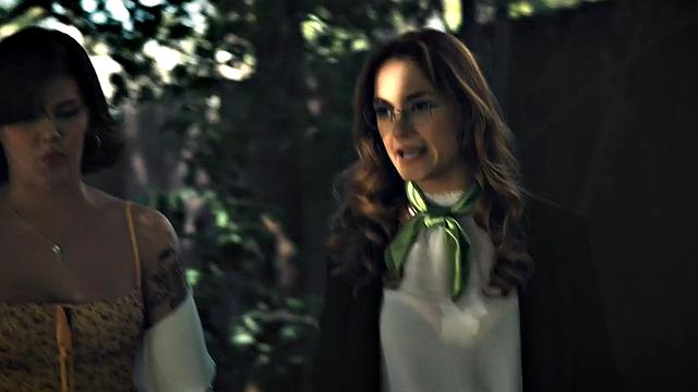 Tattooed trans seduces hairy female before eating her out