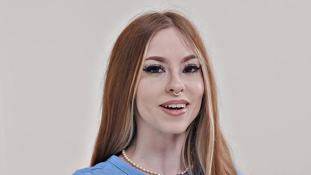 Slim Redhead Takes 12 Inches