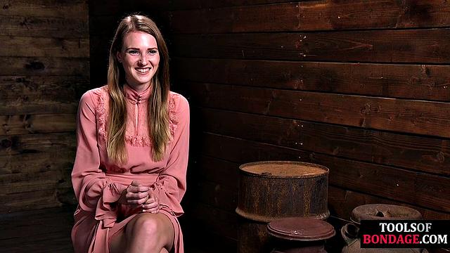 Obedient masked babe gets whipped by CMNF master