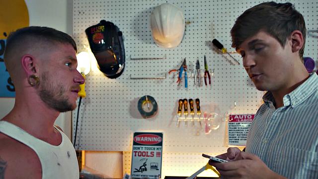 DISRUPTIVEFILMS Bratty Twink Taught Life Lessons From Hardened Mechanic - Jack Bailey, Colt Spence