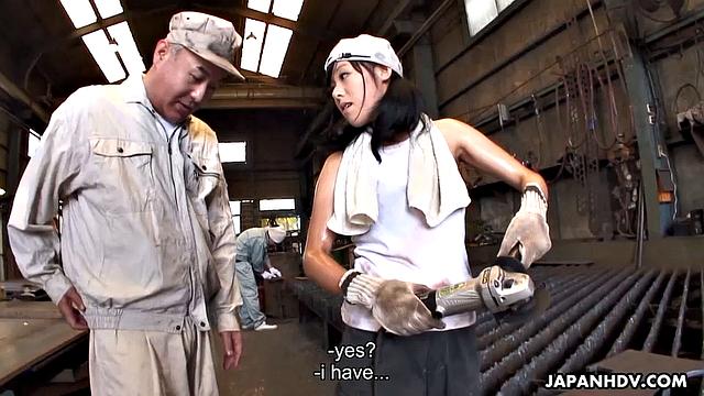 Japanese girl gets fucked with joy