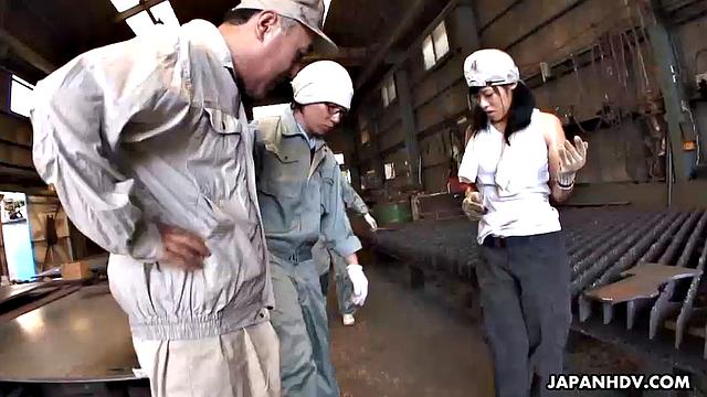 Japanese girl gets fucked with joy