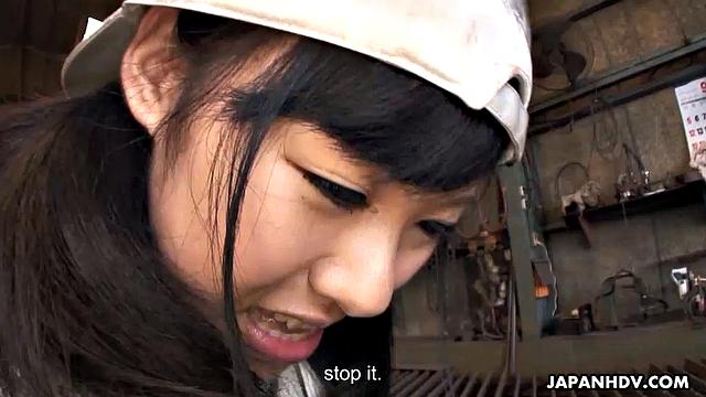 Japanese girl gets fucked with joy