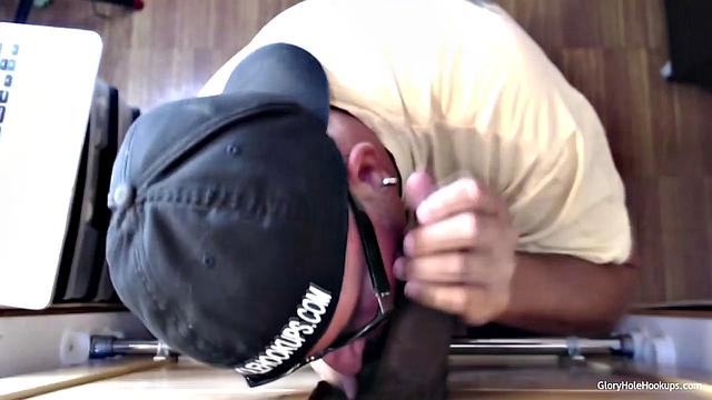Blowing A Construction Worker