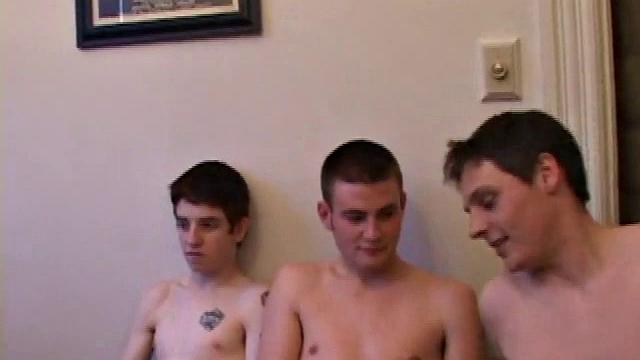 These three guys hook up for a hot threesome. They each get a taste of the other's cock, before Rick Waters ends up getting spit roasted by Mason Nite and Gunner Raines. Gunner is the first to finish.