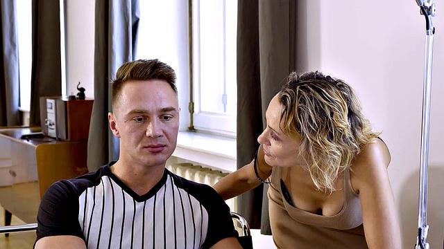 MATURE4K. Tempting charmer is drilled hard by the computer boy