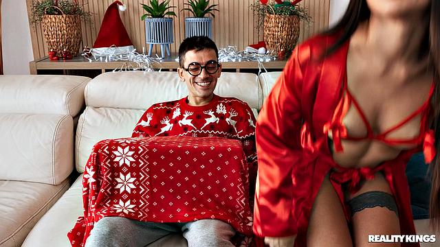 A Christmas Surprise From My Roommate's Boyfriend