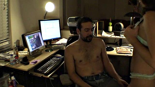 Holly West sucks and wanks dick in POV