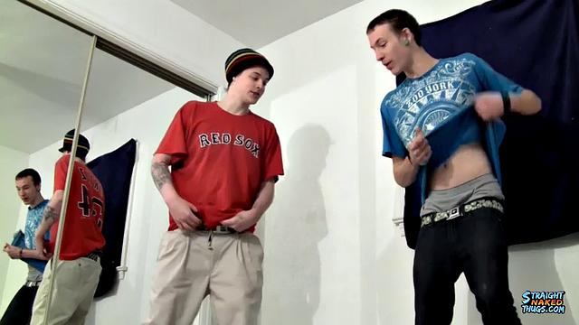 Jerking Buddies Wet With Piss - York Reid & Jake Reid