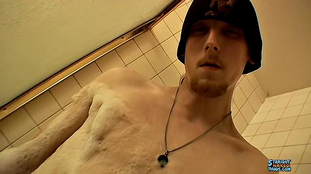 Straight Thug Cum-Soaked Bubble Bath - Shamus