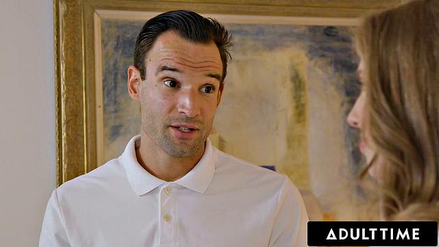 ADULT TIME - Shocked Naturally Stacked Lena Paul Discovers Her Massage Appointment Is Her Ex