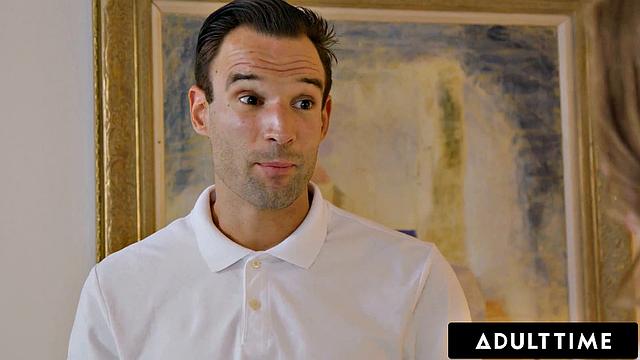 ADULT TIME - Shocked Naturally Stacked Lena Paul Discovers Her Massage Appointment Is Her Ex