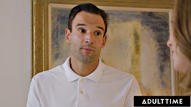 ADULT TIME - Shocked Naturally Stacked Lena Paul Discovers Her Massage Appointment Is Her Ex