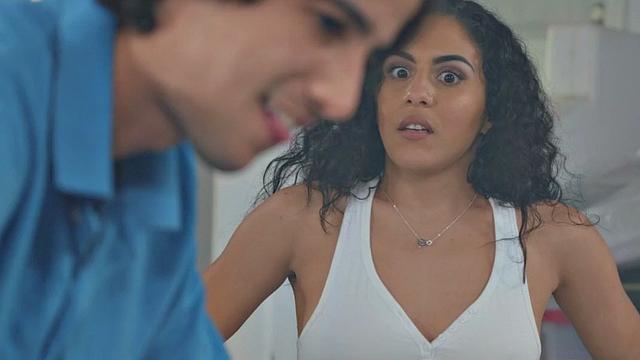 Hugetits mature biker nailed by lil guy after blowing cock