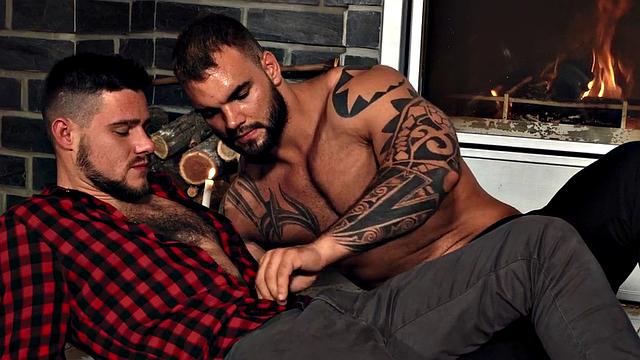 Dominant hunter barebacks after deepthroating