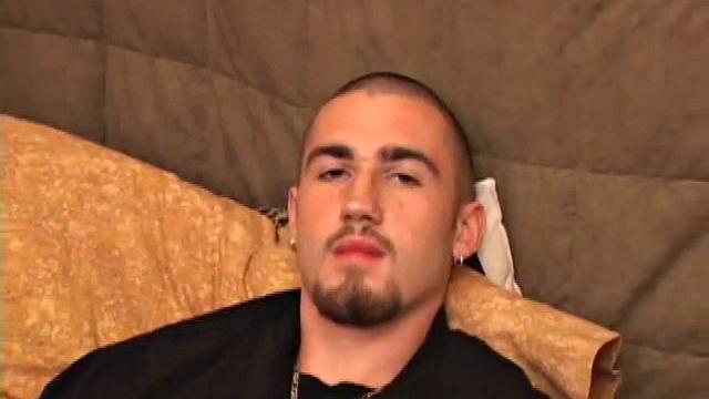 Donovan wastes no time as he pulls down his pants and lubes up his cock. Totally focused on the porn videp playing, Donovan strokes hard, until he expels a monster cum load.