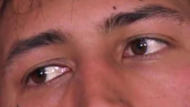 Young Eric Wynn goes into the bedroom to play with himself. Naked and hard, he strokes with determination. After a nice long stroke show, Eric launches a messy cum load onto his chest.