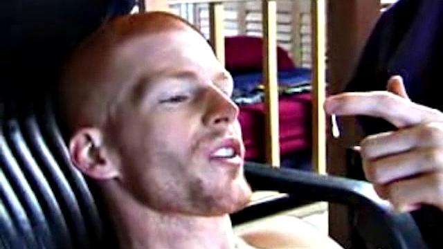Tristian and Shane stroke side by side and show off their hard cocks