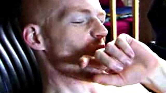 Tristian and Shane stroke side by side and show off their hard cocks