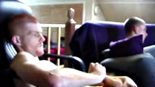 Tristian and Shane stroke side by side and show off their hard cocks