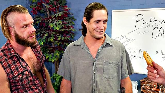 Fisting stud gets in 3some by handsome gaydaddies