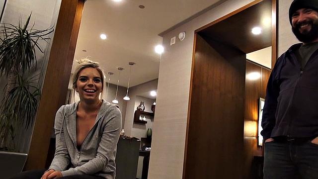 Cute perkyboobs babe pussyfucked at home before deepthroat