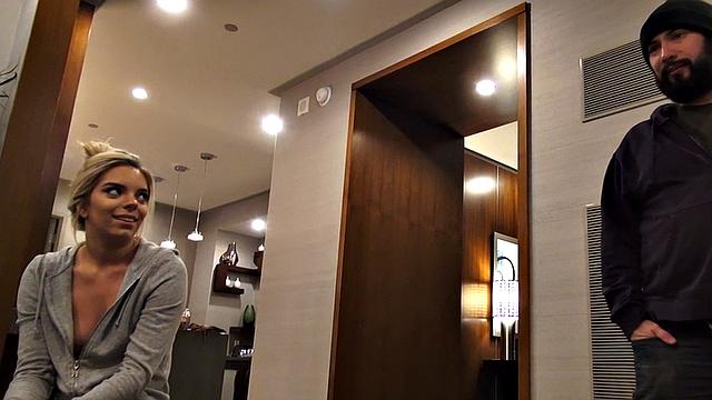 Cute perkyboobs babe pussyfucked at home before deepthroat