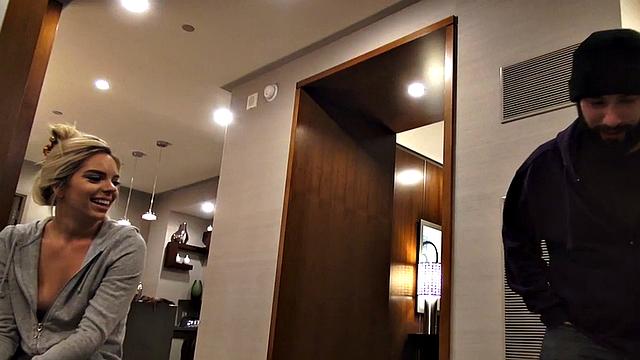 Cute perkyboobs babe pussyfucked at home before deepthroat