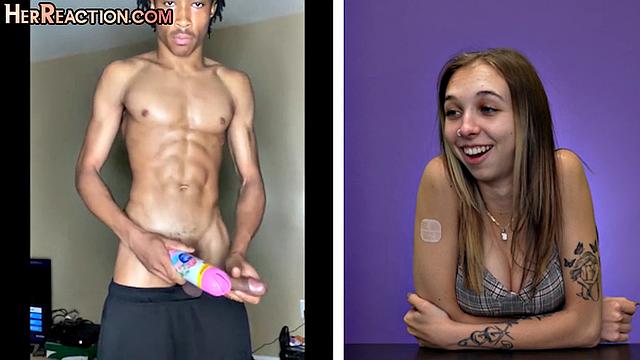 Watch these tattooed amateurs watch porn and give their own personal grades on big black cocks